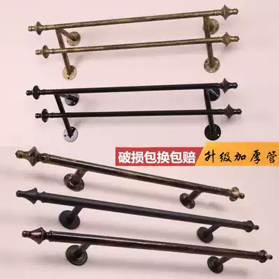 Clothing store display stand European-style wrought paint on the wall single and double rods front side hanging wall shelf wall hangers