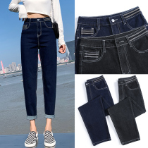 Jeans Womens Summer Thin 2022 New high waist Skinder slim fit 90% Korean version of small leggings