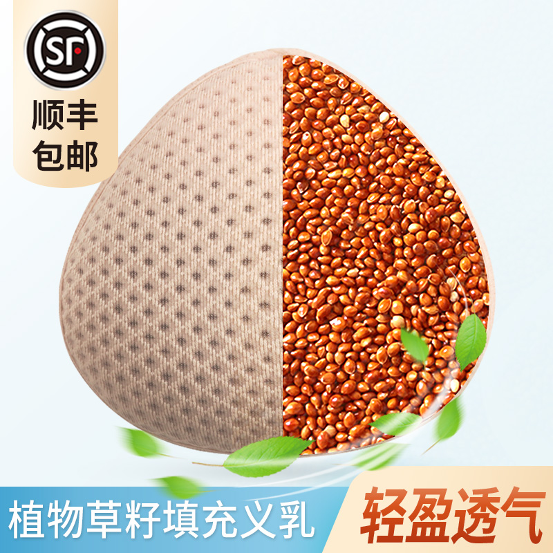 Grass seed prosthetic mammary gland postoperative special bra lightweight fake chest female fake mastectomy silicone summer bra underwear