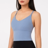 Поддерживающая спортивный бюстгальтер, тонкий противоударный бюстгалтер для спортзала, одежда для йоги, майка топ, для бега