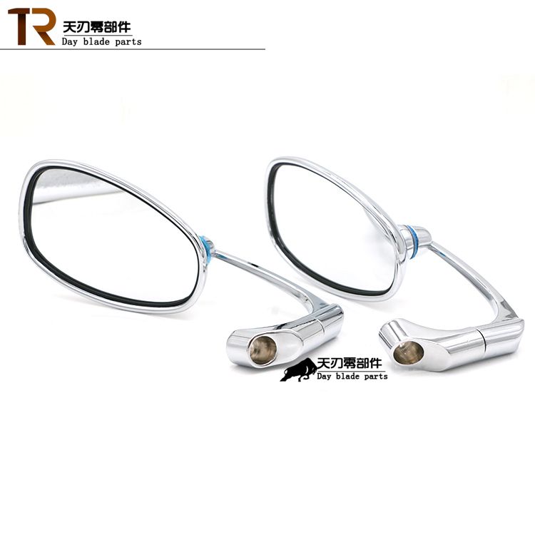 Ranger stick vua GN retro xe máy sửa đổi cà phê đen mạ điện gương chiếu hậu gương gương lĩnh vực lớn của tầm nhìn kiếng xe vision