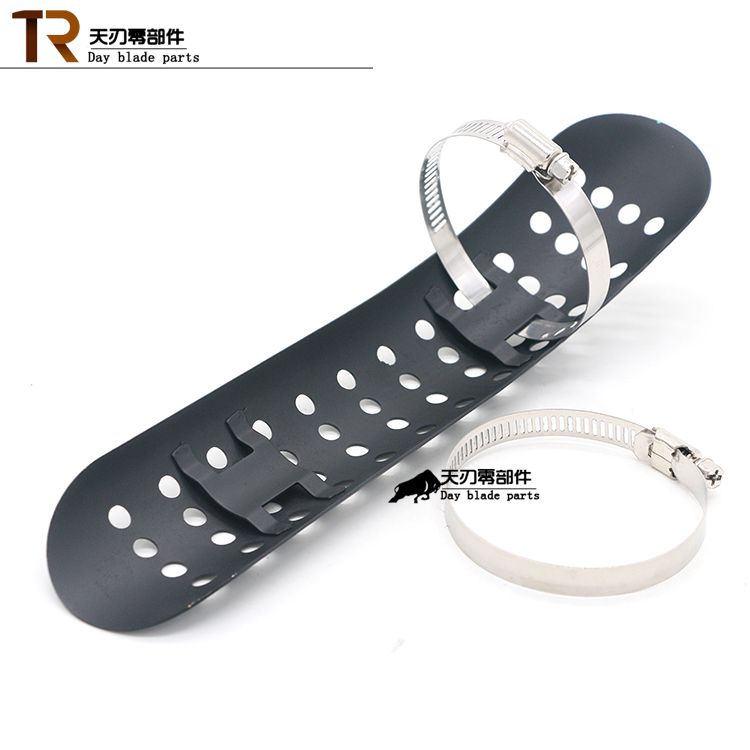 Xe máy Harley hành trình Hoàng tử xe ngựa sắt Racing 400 Earth Eagle King ống xả sửa đổi lá chắn nhiệt chống sắt che - Ống xả xe máy ống bô xe máy