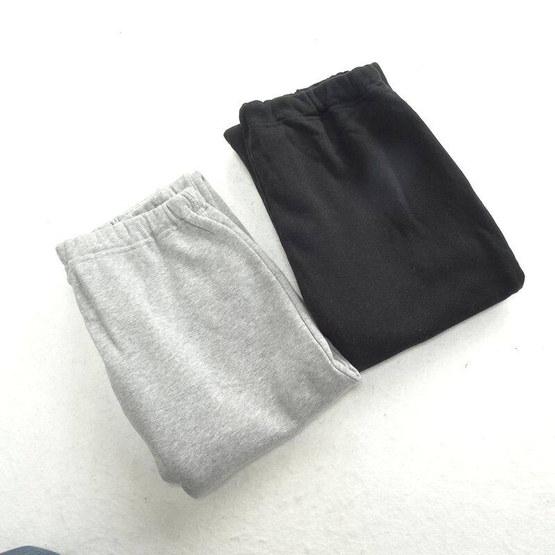 Fall Winter plug trousers loose large size casual pants practice running pants home straight tube trousers clean