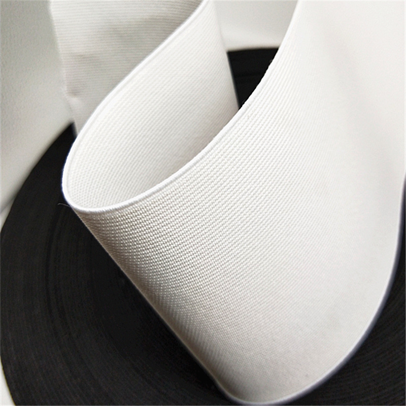 High quality loose tight belt black and white thickened 1CM-10CM wide rubber band elastic cloth waist corset waist elastic