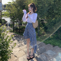 High waist display slim fit irregular half body dress Women Summer design Small crowdsourced 2022 new small sub-wrapped hip skirt