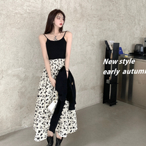 Early spring womens French floral dress 2021 new spring and autumn small man Japanese gentle wind sling skirt