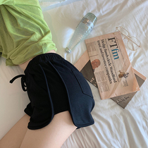 Casual sports shorts womens summer thin model 2021 New Home pants wear loose high waist wide leg pants children