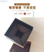 High-grade MDF cowhide ceramic tea set wholesale single cup pot tea pot boutique gift box wholesale custom brocade box