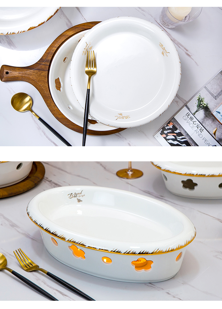 BeiYu bee based heat insulation 0 fish dish do the ceramic pot alcohol hotel tableware may just spend the furnace