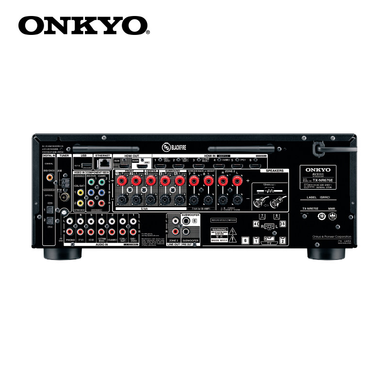 Onkyo/安桥 TX-NR676E 家庭影院功放蓝牙家用全景声wifi家庭hdmi_折222网