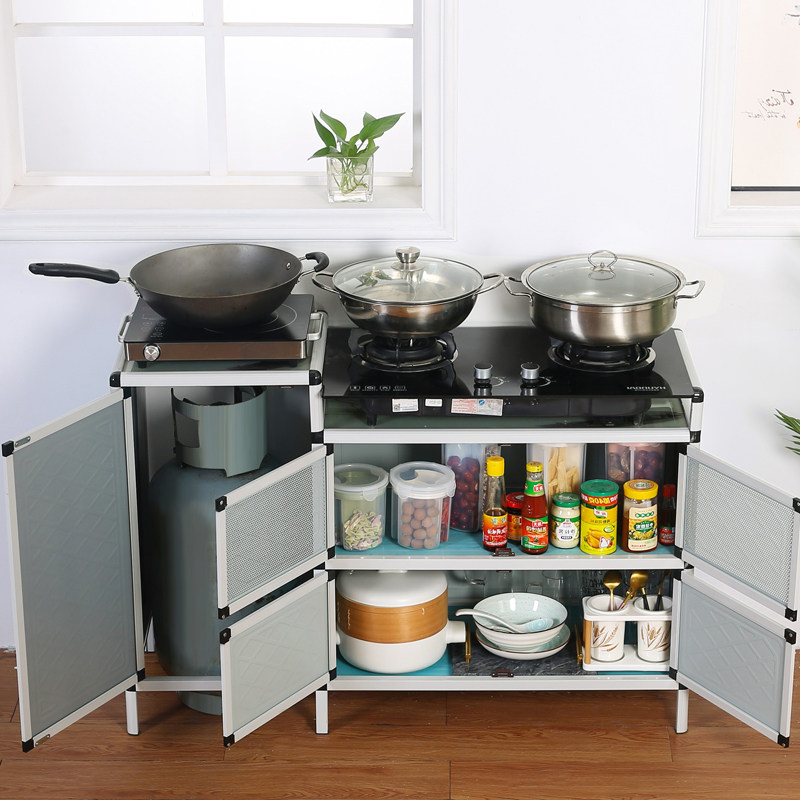 Fence rack Home kitchen dishes cabinet gas cabinet kitchen shelf gas shelf gas rack rental kitchen storage cabinet