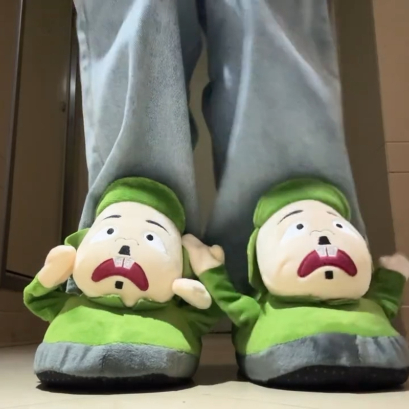 Little Ba Ga Slippers, Autumn and Winter Cotton Slippers, Moving, Ugly-Cute, Funny, Birthday Gift for Best Friend or Girlfriend