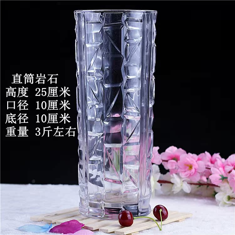 Đơn giản hiện đại tre giàu thêm lớn trong suốt kính dầy vase thủy canh phòng khách từ sàn đến trần lắc pha lê.