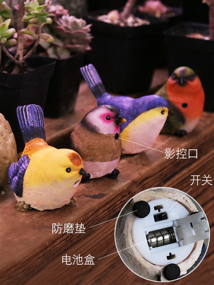 Các Bird Songer sẽ được gọi là mô phỏng Bird vườn trang trí Trang Trí Tường Treo sở chính Tầng Mẫu Phòng Creative Thủ công mỹ nghệ.