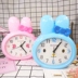 Cartoon đồng hồ báo thức đồng hồ báo thức bunny sáng tạo dễ thương đồng hồ cạnh giường ngủ sinh viên đồng hồ trẻ em cô gái cá tính đồng hồ. 