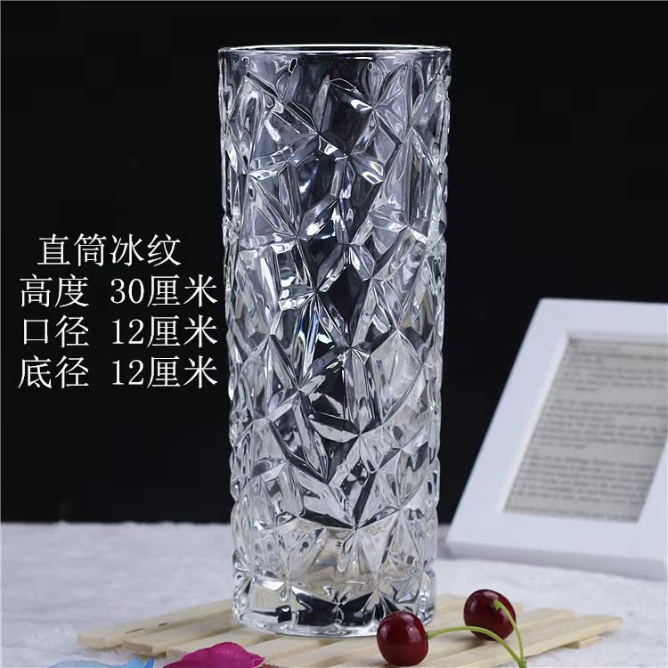 Đơn giản hiện đại tre giàu thêm lớn trong suốt kính dầy vase thủy canh phòng khách từ sàn đến trần lắc pha lê.