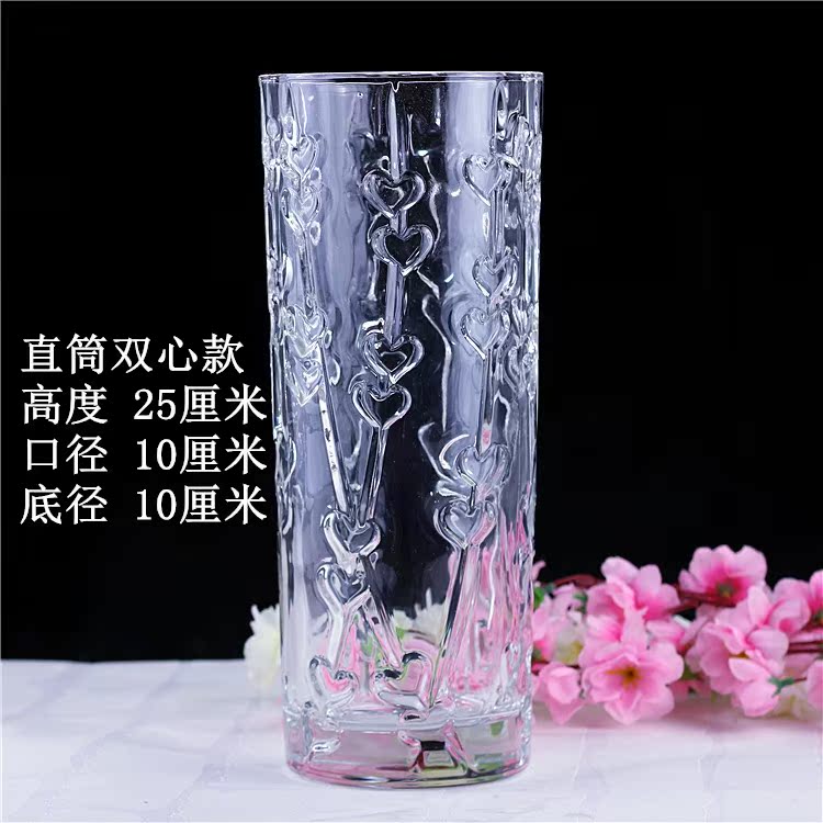 Đơn giản hiện đại tre giàu thêm lớn trong suốt kính dầy vase thủy canh phòng khách từ sàn đến trần lắc pha lê.