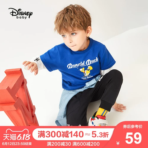 Дисней, весенняя летняя одежда, модный комплект, детская толстовка, в западном стиле