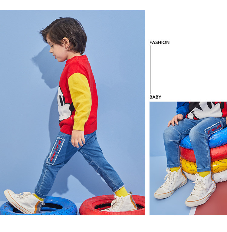 Дисней, осенняя летняя одежда, детские джинсы, штаны disney baby 