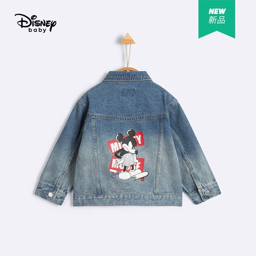 Дисней, сладкая детская осенняя мультяшная джинсовая куртка для мальчиков, детская одежда, 2020