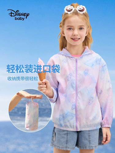 Дисней, детский солнцезащитный крем, одежда для защиты от солнца подходит для мужчин и женщин, летняя тонкая ветровка, УФ-защита