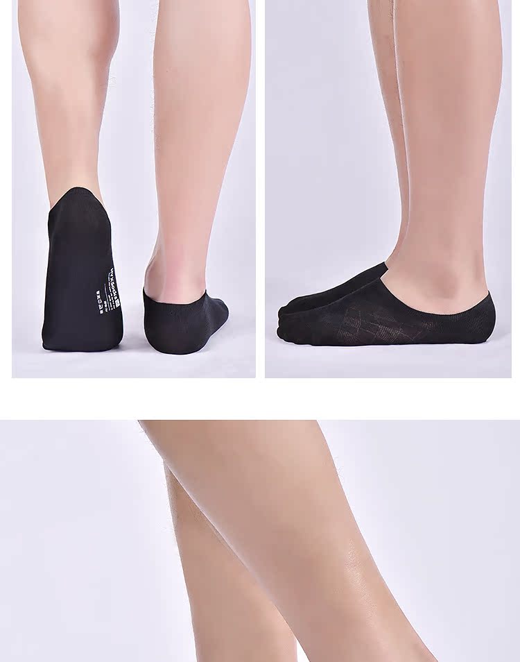 Mùa xuân và mùa hè của nam giới thấp để giúp vớ mỏng phần khử mùi thấm mồ hôi thể thao thoáng khí vớ ống ngắn kháng khuẩn vớ thuyền - Vớ bông tất lười