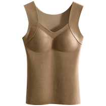Hengyuanxiang thermal underwear for women with bra-free bra silk cup seamless vest hot autumn clothes and winter