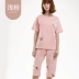 Bộ đồ ngủ Hengyuanxiang Nữ mùa hè cotton mỏng tay ngắn phù hợp với quần áo nhà 2021 mùa hè mới Giống cái