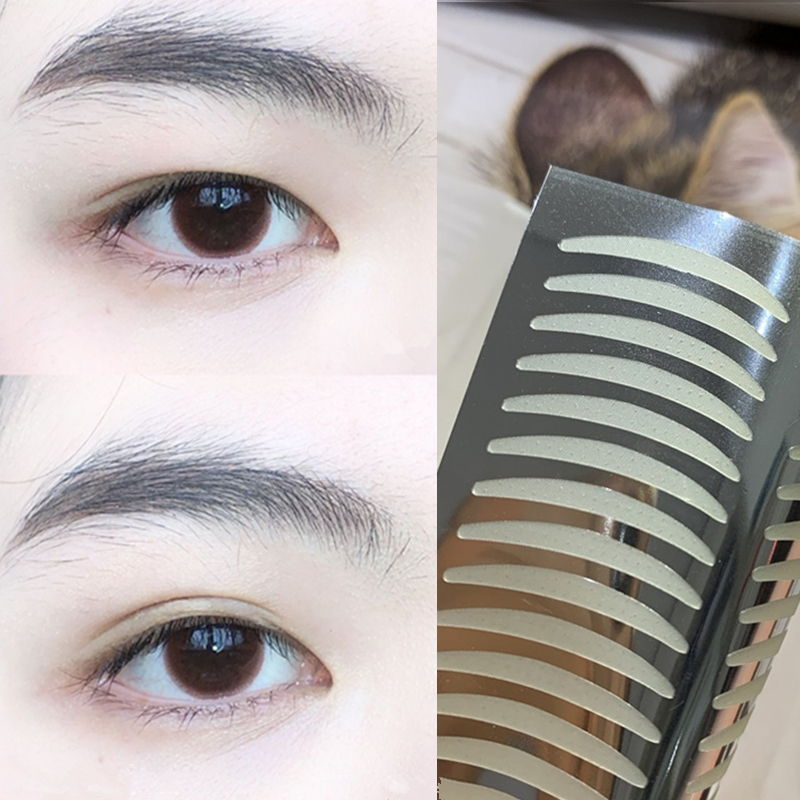 Double eyelid stickers Natural invisible double swollen eyes bubble crescent-shaped flesh-colored skin color non-reflective eye stickers 400 stickers