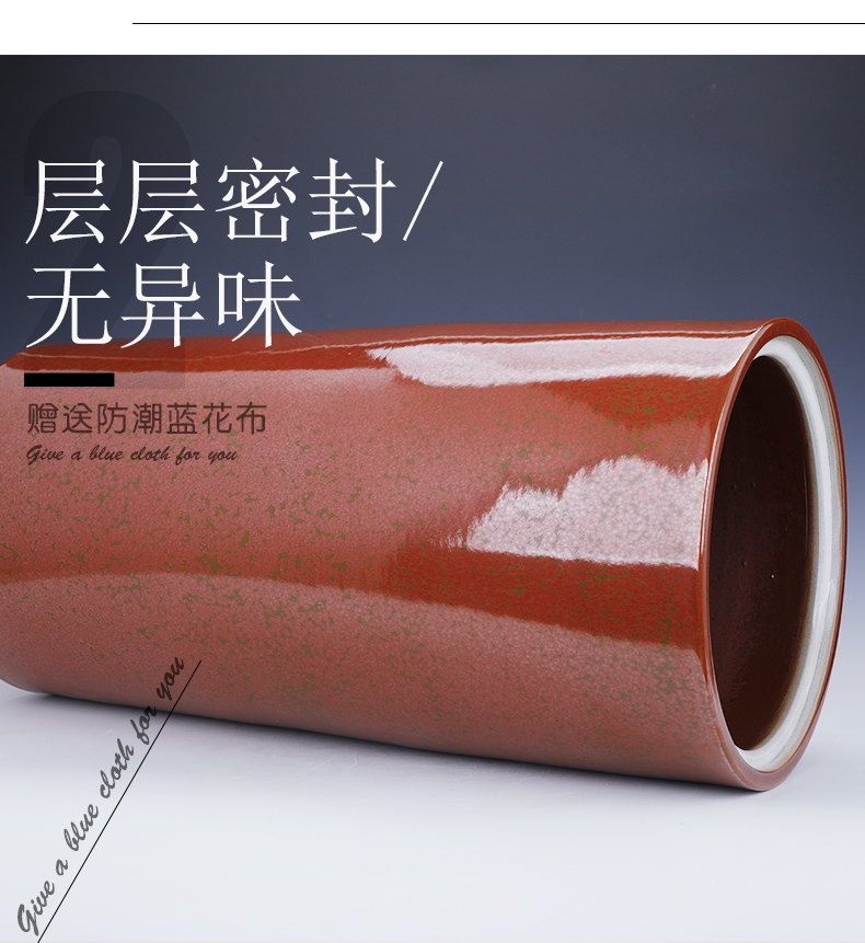 Jingdezhen ceramics pu 'er tea pot large seal pot moistureproof creative move fashion POTS to heavy supersize