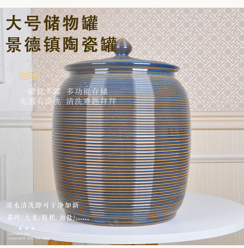 Jingdezhen porcelain pot tea POTS of puer tea cake tea box caddy fixings large seal POTS of household