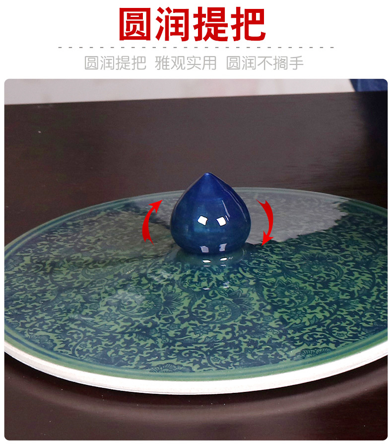 Extra - large ceramic tea cake and restoring ancient ways of tea caddy fixings seal can receive scattered tea packaging storage storage POTS