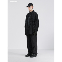 ATTEMPT SS21 Lapped Crack Casual Nylon Pants
