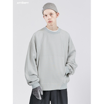 ATTEMPT SS21 STOMACHION linear split round neck sweater