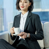 雀后 Пиджак классического кроя, весенний комплект, черная униформа медсестры, комбинезон, тренд сезона