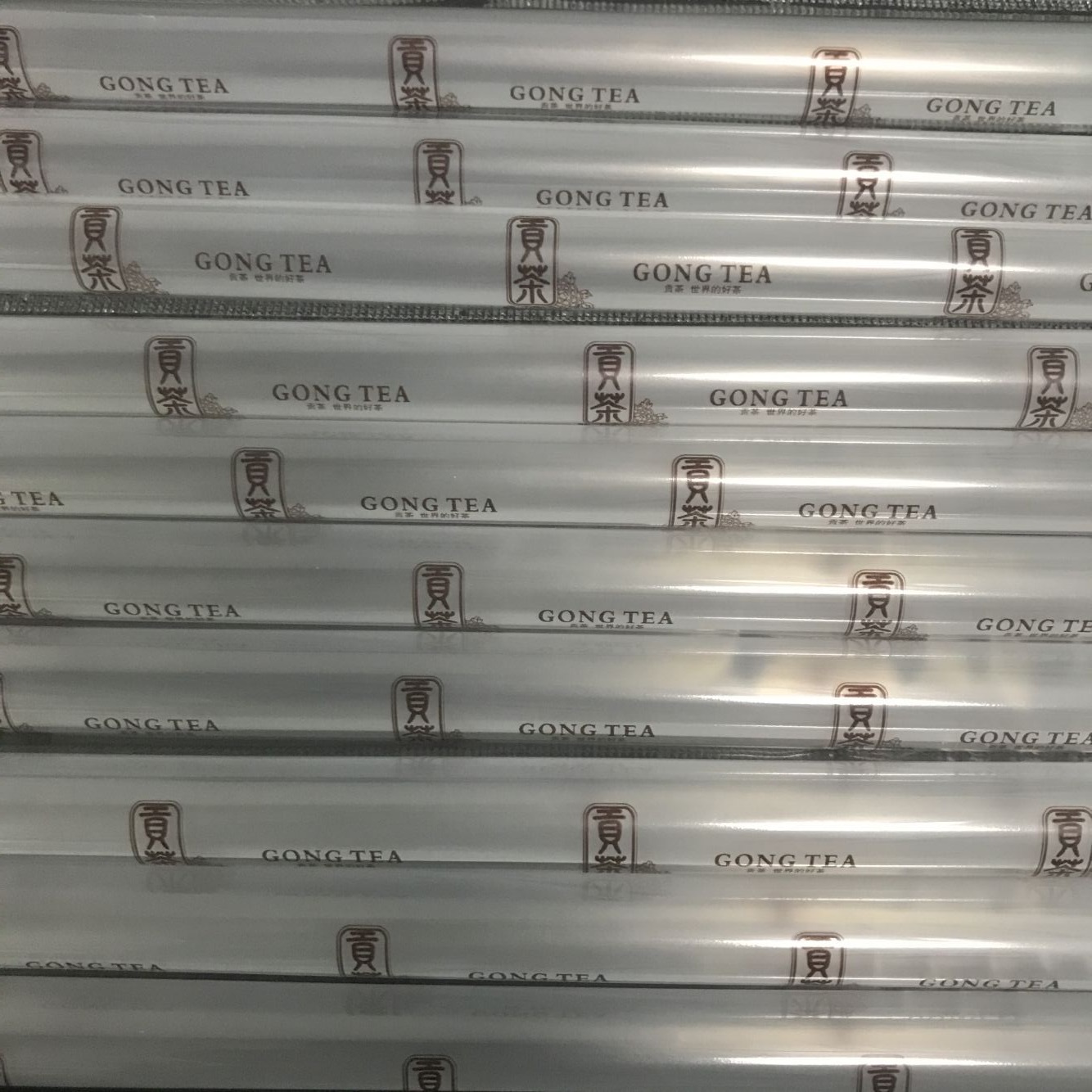 Tribute Tea Special Large Straw Pearl Milk Tea Coarse Straw 23CM Transparent Independent Packaging 2000 Suitcases