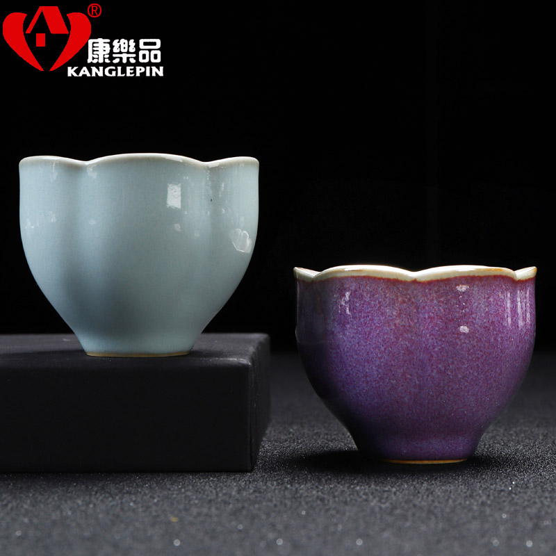 Recreation quality 999 sterling silver cup of household ceramic cups ru up market metrix who cup single CPU kunfu tea cup tea sets