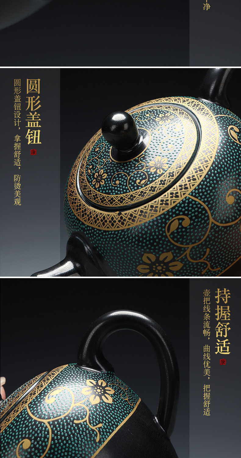 Recreation travel product blue - and - white kung fu tea set mini four cup teapot receives a pot of jingdezhen ceramic tea tray