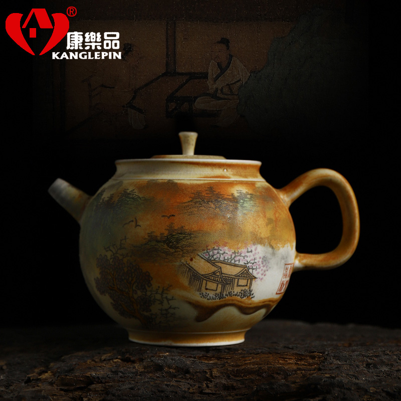 Recreational product water to burn the teapot hand - made traditional famille rose porcelain pure manual capacity 200 cc can keep open