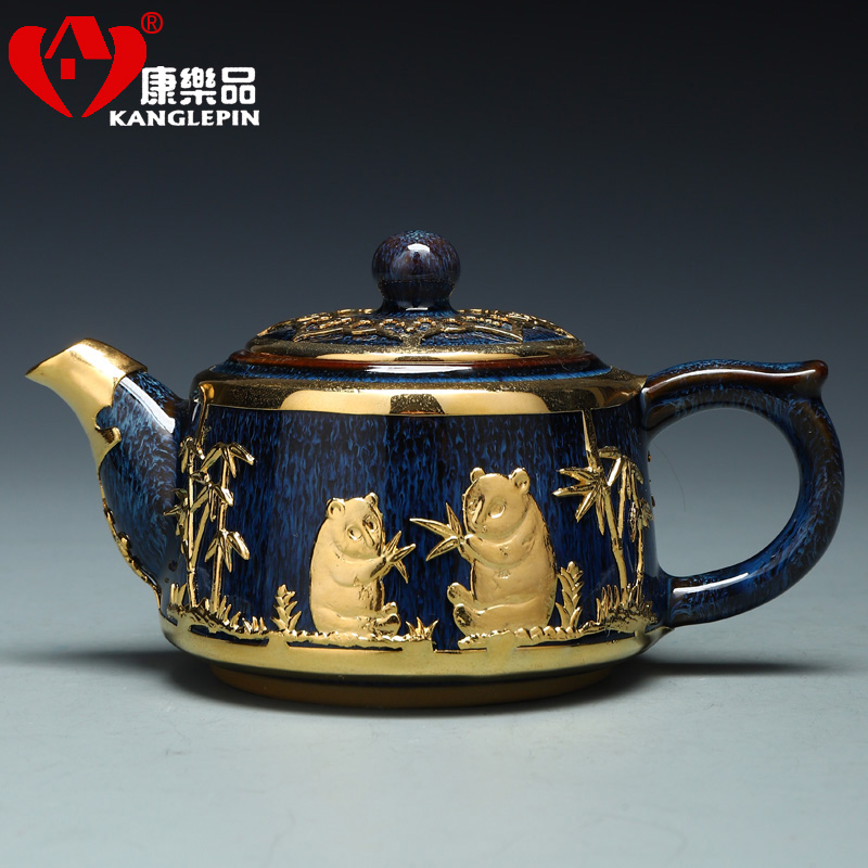 Recreational product an inset jades jingdezhen business gift set manually Jin Gongfu tea teapot teacup built one single pot of tea