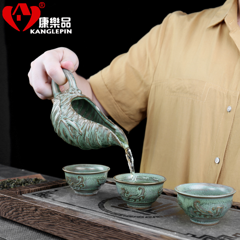 Recreation is tasted all semi - automatic tea crescent lazy dry terms ceramics thickening rotating hot water proof ideas of a complete set of 8