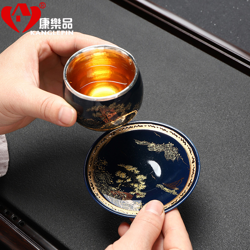 Recreational product ceramic cup mat kunfu tea saucer insulation pad tea tray mat cup holder group tea tea accessories