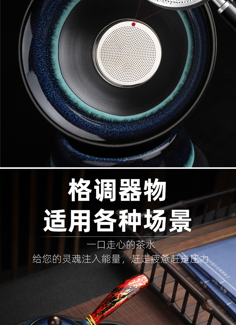 Recreation products built one variable was suit home office sitting room jingdezhen high - end gifts with silver cups