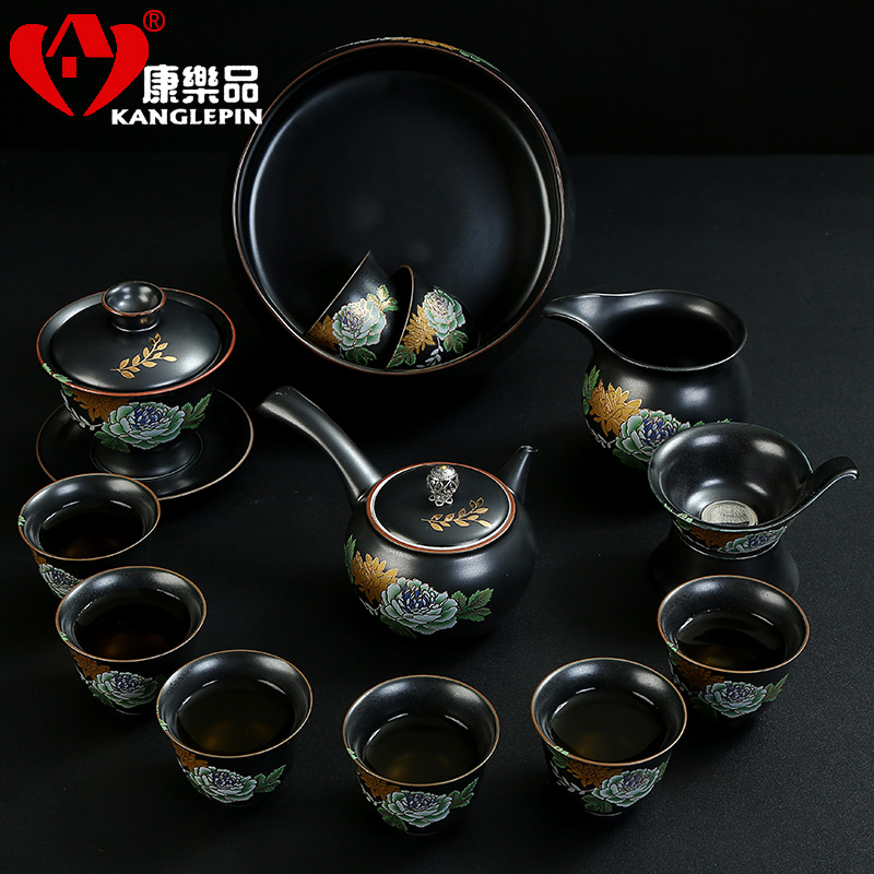 Recreation products elegant tea set ceramic simple kung fu tea tureen teapot teacup combinations of a complete set of office