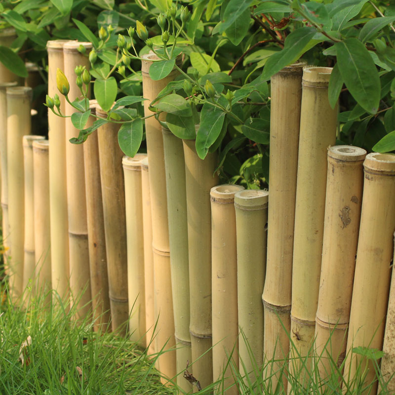 Bamboo Arts Lian Hangzhou Natural Fields Garden Bamboo Production Fence Balustrade Bamboo Bracket Background Wall Bamboo Crafts Fence Fence