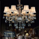 European-Style Chandelier, Living Room Crystal Lamp, Home Warm and Elegant Bedroom Dining Room Candle Crystal Chandelier, Led Lighting Fixtures