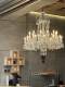 French-Style Duplex Living Room Crystal Chandelier, Luxurious and Grand Villa Lobby, Bedroom, Dining Room Lamp, Staircase Long Chandelier