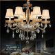 European-Style Chandelier, Living Room Crystal Lamp, Home Warm and Elegant Bedroom Dining Room Candle Crystal Chandelier, Led Lighting Fixtures