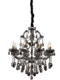 Black European-Style Crystal Chandelier, Living Room Lamp, Luxurious and Elegant, Bedroom Dining Room Candle Lamp, Villa Clubhouse Cafe Lamp