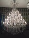 Crystal Chandelier in the Living Room of a Duplex House, Luxurious and Grand Staircase Chandelier in a Villa, European-Style Mezzanine Hotel Lobby Light